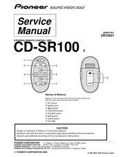 Pioneer CD-SR100 Service Manual