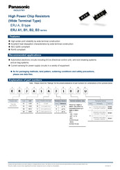 Panasonic ERJ B1 Series Quick Start Manual