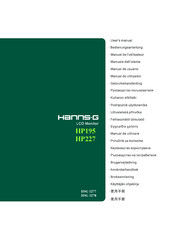 Hanns.G HP195 User Manual