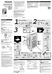 Panasonic RQ-L51 Operating Instructions
