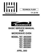 Kenmore 767. 8933000 Basic Service Manual