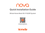 Tenda Nova Quick Installation Manual