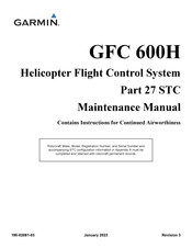 Garmin GFC 600H Maintenance Manual