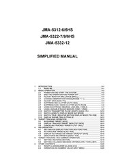 JRC JMA-5322-7HS Simplified Manual