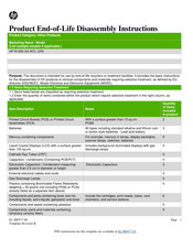 HP Enterprise R1500 G4 UPS Product End-Of-Life Disassembly Instructions