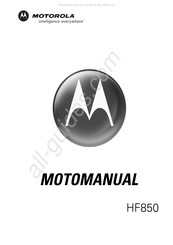 Motorola HF850 Manual