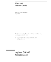 Agilent Technologies 54610B User's And Service Manual