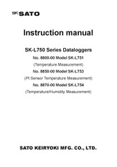 SATO SK-L754 Series Instruction Manual