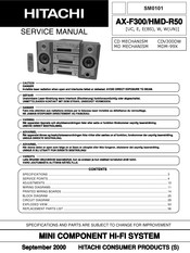 Hitachi AX-F300 Service Manual