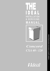 IDEAL Concord CXA 60 Installation & Servicing Manual