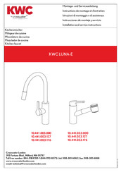 Kwc LUNA-E 10.441 .003.000 Installation And Service Instructions Manual