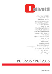 Olivetti PG L2235 Operation Manual