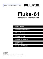 Fluke Fluke-61 User Manual