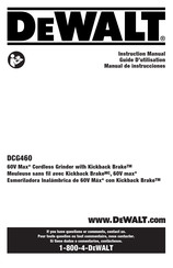 DeWalt DCG460B Instruction Manual