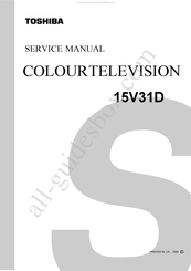 Toshiba 15V31D Service Manual