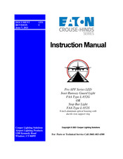 Eaton L-852G Instruction Manual