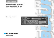 Blaupunkt Montevideo RCR 87 Operating Instructions Manual