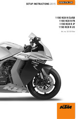 KTM 1190 RC8 R JP 2015 Instructions Manual