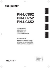 Sharp PN-LC862 Manual