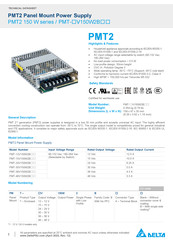 Delta PMT-12V150W2B Series Technical Data Sheet