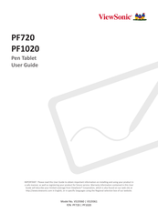 ViewSonic PF720 User Manual