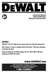 DeWalt DCF961 Instruction Manual