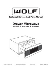 Wolf MWD30 Technical Service And Parts Manual