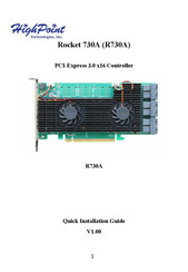 HighPoint Rocket 740A Quick Installation Manual