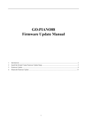 Roland GO PIANO88 Firmware Update Manual