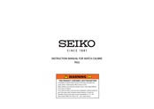 Seiko 7N32 Instruction Manual