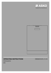Asko DBI865IGXXL Operating Instructions Manual