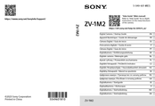 Sony ZV-1M2 Startup Manual