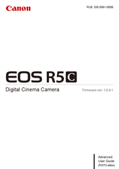 Canon EOS R5C Manual