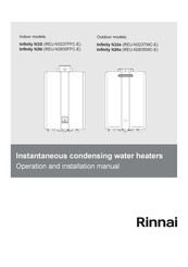Rinnai Infinity N26e Operation And Installation Manual