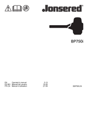 Jonsered BP750i Operator's Manual