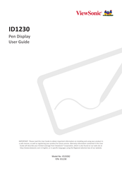 ViewSonic ID1230 User Manual