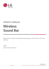 LG SPN5B-W Owner's Manual