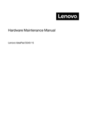 Lenovo IdeaPad S540-15 Hardware Maintenance Manual