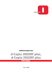 Olivetti d-Copia 3002MF plus Service Manual