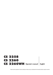 Husqvarna CS 2260WH Operator's Manual