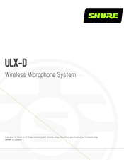 Shure ULXD2/B58 User Manual