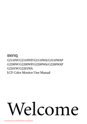 BenQ G2200WP User Manual