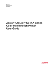 Xerox AltaLink C81 Series User Manual