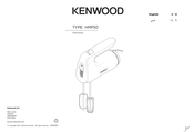 Kenwood QuickMix+ HMP50.000WH Instructions Manual