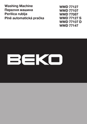 Beko WMD 77127 Instructions Manual