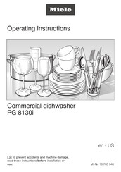 Miele PG 8130i 240V Operating Instructions Manual