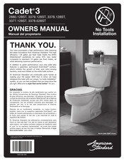 American Standard Right Height Elongated Toilet Triumph Cadet 3 Owner's Manual