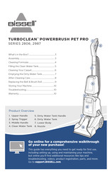 Bissell TURBOCLEAN POWERBRUSH PET PRO 2987 Series Manual