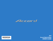 Honda Accord Hybrid Sedan 2017 Owner's Manual