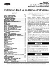 Carrier 38AUD25 Installation, Start-Up And Service Instructions Manual